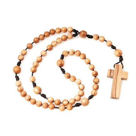 Tempus Dei Chapelet catholique en Bois d'olivier Fait à la Main en France