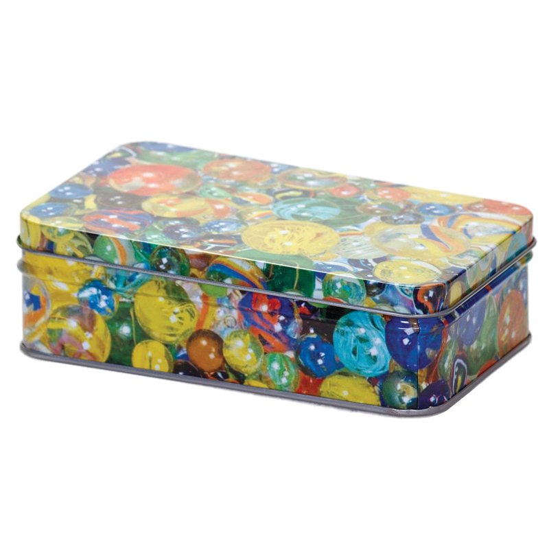 Image secondaire de Tobar - 15237 - Boîte métalique décorée avec 60 billes assorties, Modèles et Couleurs Assortis