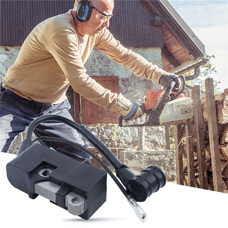 Image secondaire de Bobine d'Allumage Module pour Tronçonneuse 4500 5200 5800 45cc 52cc 58cc, Adefol Module de Bobine d'allumage Tronçonneuse Access