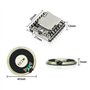 KeeYees Mini MP3 DFPlayer Player Module avec Haut-Parleur Ronde 2W 8Ohm pour Bricolage Compatible avec Arduino