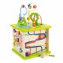 Hape Cube d'Activité Bébé en Bois - Centre d'Activité Bébé 1 an - 5 Faces d'Activités - Animaux