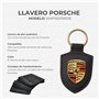 Porte-clés armoiries Porsche (original) en noir