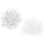 EPRHAY Lot de 100 Attaches en Plastique Transparent pour Soutien-Gorge Lingerie Lingerie Forme 8 et Anneau en O Boucle de Bikini