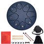 Tambour à langue d'acier Handpan 6 Pouces Steel Tongue Drums à 8 Tons avec Baguettes