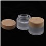 Bouteille en Verre Dépoli,Zuzer 6pcs Pot en Verre Cosmétique Vide Conteneurs Cosmétiques Pot Cosmétique avec Couvercle Pour Les