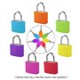 Cadenas Valise avec Clé, 7 Pcs Mini Cadenas à Bagage, Multicolore Cadenas Valise pour Bagage Valise, Petit Cadenas Clef Mini Cad