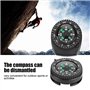 Keenso 2pcs Compas de Poignet, Boussole de Navigation Portable avec Bande de Montre Boussole Imperméable pour Le Camping, Naviga