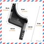 Peigne Pochoir Barbe Homme par Sapiens - Accessoire de Rasage et d’Entretien de Contour de Barbe + Guide d'Utilisation Imprimé +