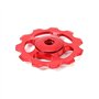 VGEBY1 2pcs Poulie de Dérailleur en Alliage d'Aluminium 11 t Vélo Arrière Guide Dérailleur Poulie Roue Jockey Accessoire(Rouge)