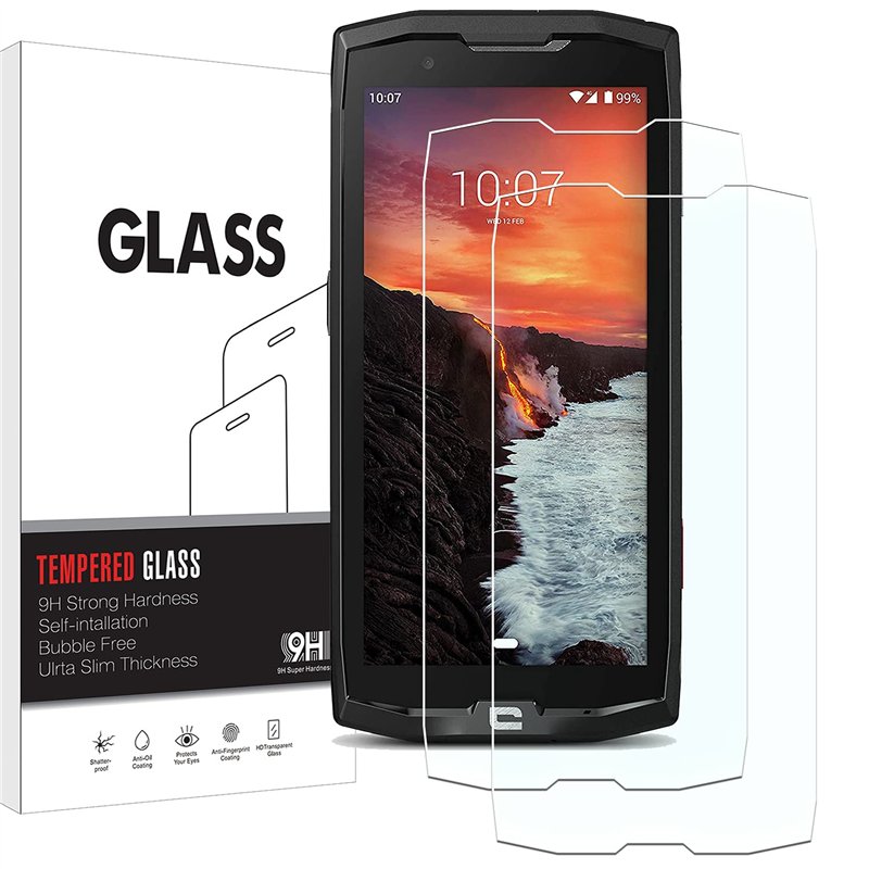 KELOLIN [2 pièces Verre Trempé Protection écran Pour Crosscall Core X4 9H Dureté, Installation Simple, sans Bulles, Anti Rayures,