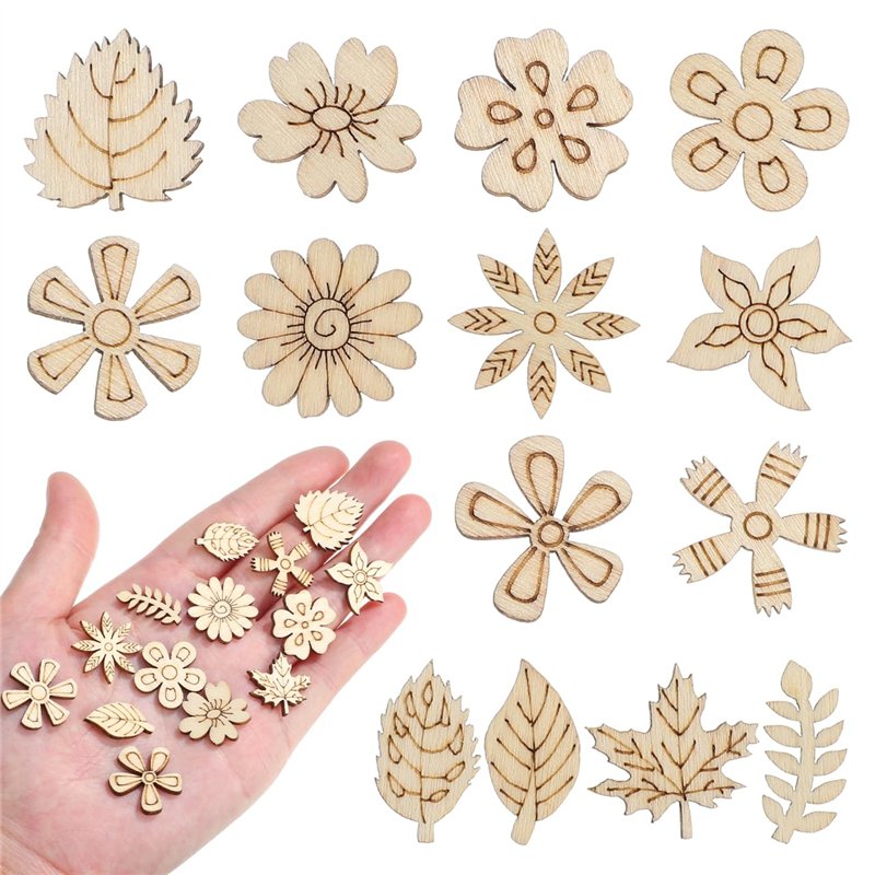SUPVOX 100pcs Tranches En Bois Naturelles 20mm Pour Bricolage Créatif - Décorations Éducatives Et Artisanales - Idéal Pour Scrap