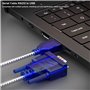 Cisco Câble De Console Câble Série Rj45 à DB9 et RS232 à USB (2 en 1) Pour Périphérique Cisco 1.8M + 1M
