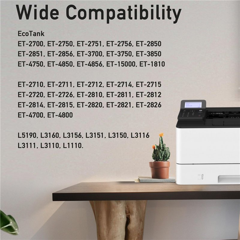 Image secondaire de Kamo 104 102 103 Encre Multipack Compatible avec Epson 104 102 103 Cartouches; EcoTank ET-4750 ET-3750 ET-2750 ET-2700 ET-15000 