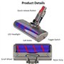 Tête de Nettoyage à Rouleau Souple de Remplacement pour Dyson V7 V8 V10 V11 V15 Aspirateurs sans Fil, Accessoire de Brosse à Pla