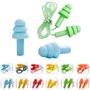 12 Paires Bouchons d'oreille en Silicone
