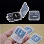 Boite Carte SD, 24 Pcs Étui pour Carte Mémoire en Plastique pour Micro SD TF SIM CF, Transparent Porte Carte Boitier de Rangemen