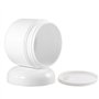 3 pièces 250 ML / 8 oz Pot cosmétique en Plastique Blanc Rechargeable Bouteille de crème Vide Pots déchantillon conteneur de Sto