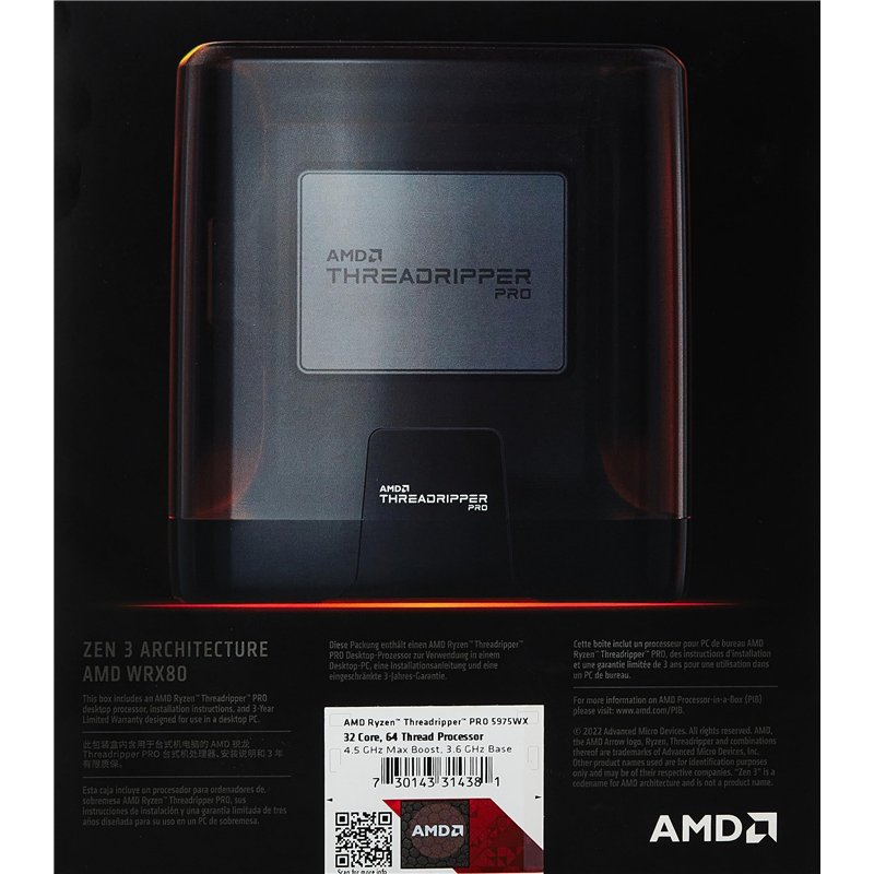 Image secondaire de AMD Ryzen Threadripper PRO Processeur 5975WX