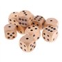 SM SunniMix 10pcs Dés en Bois 3cm - Bois