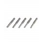 QWORK® 5 Pcs Embouts de Tournevis en Forme de U, Embouts de Tournevis Magnétiques en Alliage d'Acier S2 Longueur 50mm 1/4" Tige