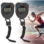 Stop Watch,Stop Watches for Sports,Chronomètre De Sport,2 Pièces Montre Chronomètre Numérique De Sport,Timer Multifonction Numér