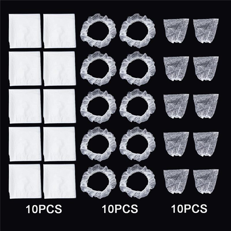 Image secondaire de Auptiz 10pcs de Housses de Siège Auto Unidirectionnelles Faites de Protections en Plastique, Imperméable Et Anti-poussière Houss