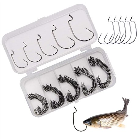 DXIA 50Pcs Boîte Hameçons