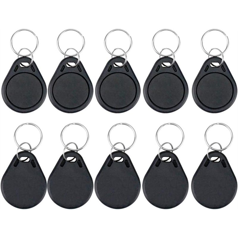 Image secondaire de OBO HANDS (Lot de 100 Étanche ABS 13,56 MHz MF Classic 1K Iso 14443 a NFC RFID Jeton, RFID KeyFob, Étiquette RFID,Noir