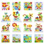 Jouet Enfant 3 Ans Jeux Enfant Puzzle 3D Etabli Jeux Educatif de Société Cadeau Fille 3 4 5 Ans avec Perceuse Électronique Jeu M