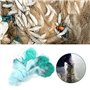 Duokon 50m Longueur 1.5m Hauteur Trois Couches Filet de Poche Lourd avec Flotteur Accessoires de Poche Vier Net(3 Finger)