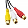 GINTOOYUN Câble répartiteur audio vidéo 3 RCA mâle vers 6 RCA femelles, adaptateur composite pour TV, DVD, décodeur, etc. - 0,3