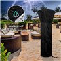 Couverture de Chauffe-Patio Housse pour parasol chauffant210D Bache de Protection pour Chauffage de Terrasse Extérieur Anti-Pous