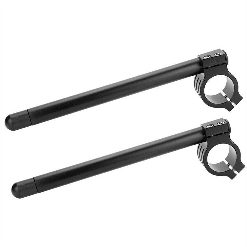 KSTE Guidon Séparé Clip, 1pair Universal 41mm Motorcycle CNC Poignée séparée Bar Clip réglable sur Guidon