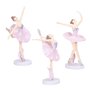 VOSAREA 3 Pcs Ballerine Statues Bureau Ornement en Plastique Danse Fille Artisanat Danseur Ballet Figurines pour La Décoration I
