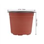 Lot de 50 Pots de en Plastique Pots de Fleurs Pots de Plantes Plastique De Plantes À Fleurs Graine De Démarrage Pot (Diamètre 12