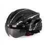 Kuashidai Casque de vélo Monobloc avec Lunettes magnétiques Casque de vélo léger avec visière Unisexe