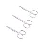 Lot de 3 petits ciseaux à sourcils et poils de nez