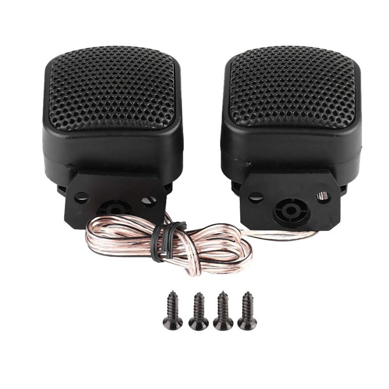 Gorgeri 2 pièces Haut-parleur audio de voiture, petite enceinte carrée fort audio musique tweeter haut-parleur 500 W
