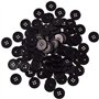 Lot de 20 boutons ronds en résine noire 20 mm 4 trous (noir-20 mm-20 pièces)