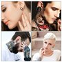KBNIAN 16 PCS Écarteur d'Orielle en Silicone Souple Piercing Plug Tunnel Original Strech Élargisseur d’Oreille Tunnel Diamètre 6