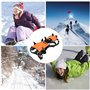 Crampon adulte avec 10 dents en acier au manganèse, crampons de glace renforcés, griffes de crampons résistantes à l'usure, pour