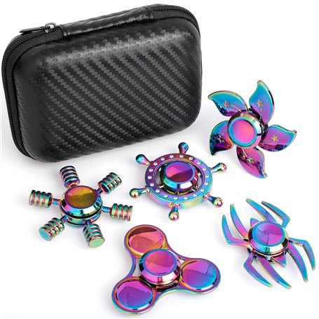 Jouets pour 4-12 Ans Enfants Party Favors Fidget Finger Hand Spinner Alliage Métal Petit Gadget Bureau Jouets Spinning Top Focus