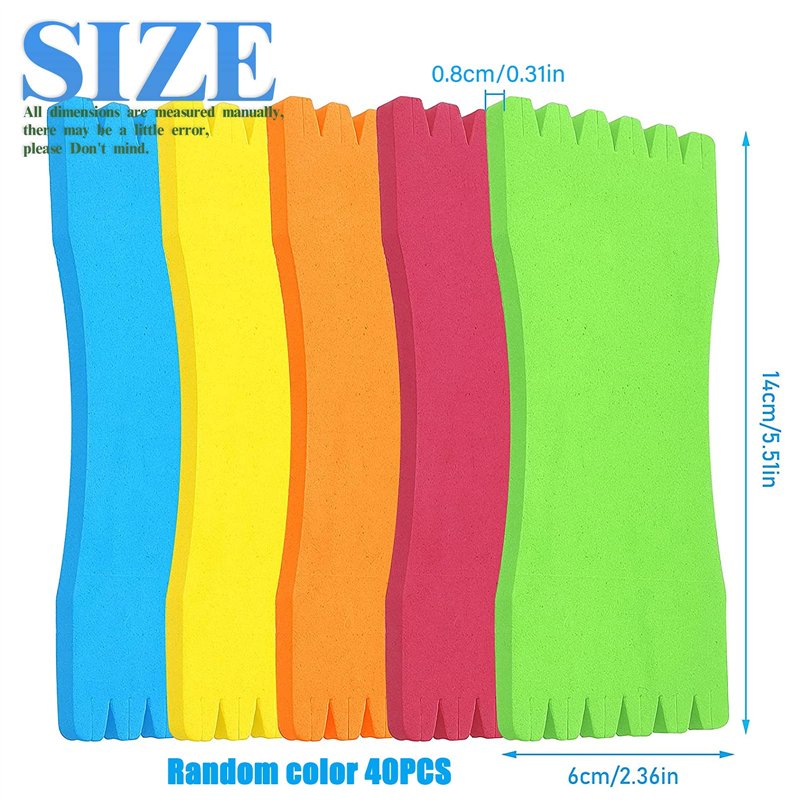Image secondaire de GZLCEU Lot de 40 bobines de pêche en Mousse légère pour Tenir Les Lignes de pêche et Les hameçons de pêche Pratique (Couleur alé