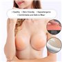Soutien-Gorge adhésif en Silicone Push Up Invisible pour Femme Universel réutilisable Bonnet sans Bretelles rembourré pâte Le So