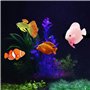 Wenxiaw Faux Poissons Tropicaux Faux Poisson en Silicone pour Aquarium Décor D'aquarium Faux Poisson Rouge pour Fish Tank Décora
