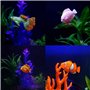 Wenxiaw Faux Poissons Tropicaux Faux Poisson en Silicone pour Aquarium Décor D'aquarium Faux Poisson Rouge pour Fish Tank Décora