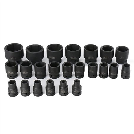 BE-TOOL 1 douille à chocs pneumatique universelle 1/2" - 16mm - 6 pans - Tête de clé à douille pour clé à chocs électrique