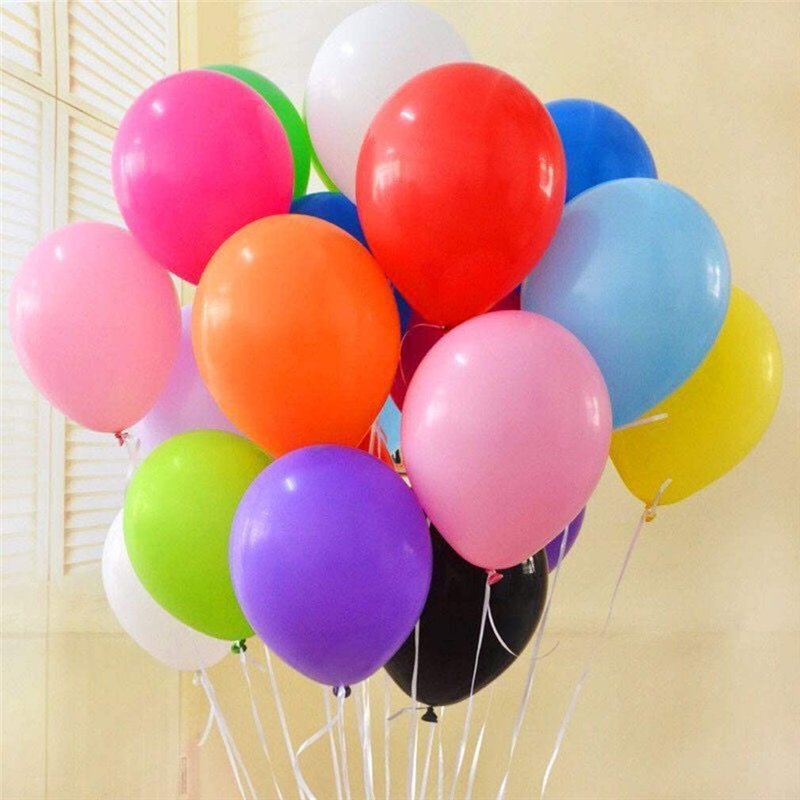 100 Ballons Latex Ballons Multicolore Ballons Ballons De Baudruche Ballon Anniversaire Ballon Helium Colorés Hélium Ballons Gonf