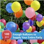 100 Ballons Latex Ballons Multicolore Ballons Ballons De Baudruche Ballon Anniversaire Ballon Helium Colorés Hélium Ballons Gonf