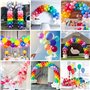 100 Ballons Latex Ballons Multicolore Ballons Ballons De Baudruche Ballon Anniversaire Ballon Helium Colorés Hélium Ballons Gonf